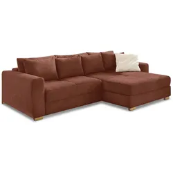 Ecksofa Kampen Cord Rostrot