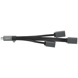 Logilink UA0315 USB-C Hub Schwarz, Grau