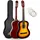 3rd Avenue Full Size 4/4 Klassische Gitarre Mit Spanischen Nylonsaiten, Einsteigerpaket – Sunburst