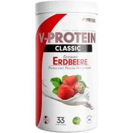 ProFuel - V-Protein Classic Erdbeere veganes Proteinpulver mit 73% Protein