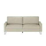 Max Schelling Ledersofa 3-Sitzer Creme