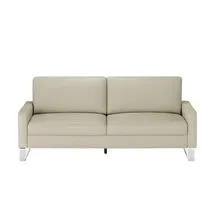 Max Schelling Ledersofa 3-Sitzer Creme