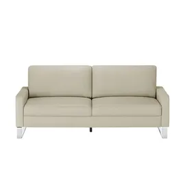 Max Schelling Ledersofa 3-Sitzer Creme
