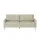 Max Schelling Ledersofa 3-Sitzer Creme