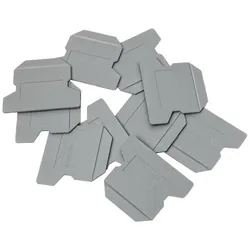 10Stk. Reihenklemmen Abteilungstrennplatte Trennplatte 1,5mm ATP-PC grau