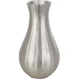 EGLO - Living Metallvase Abucay, Deko Vase Für Pampasgras, Dekovase Für Wohnzimmer, Blumenvase Aus Metall In Nickel, Tischdeko 28,5 Cm