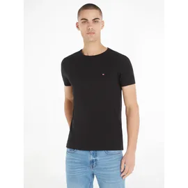 Tommy Hilfiger Core Stretch Slim Fit C Kurzarm-T-Shirt Black S