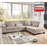 polsterpower Ecksofa - beige - Basismodell - Kombielement rechts Sofa