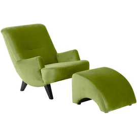 58 aufm Kessel Sessel 58aufmkessel Polyester 101 x 80 x 71 cm Olivgrün/Schwarz retro