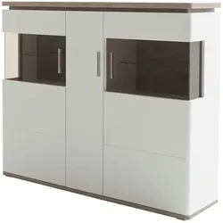 Primo Highboard  Parez ¦ weiß ¦ Maße (cm): B: 150 H: 124 T: 38.0
