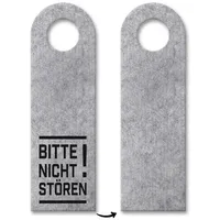 Trendaffe - Bitte Nicht stören! Türhänger in Grau Bürotüre