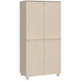 vidaXL Kleiderschrank Hamar 89 x 180 x 50 cm Honigbraun
