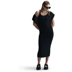 NIKE Sportswear Chill Knit Tight Mini-Rib Tanktop-Kleid Damen 010 - black/sail S