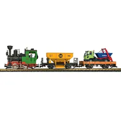 Modelleisenbahn-Set LGB "LGB Startset Güterzug 230 Volt - 70403" Modelleisenbahnen bunt Kinder