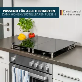 bremermann Abdeckplatte 2er Set 30 x 6 x 52 cm schwarz