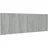 vidaXL Wand Kopfteil Grau Sonoma 240x1,5x80 cm Holzwerkstoff