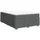 vidaXL Boxspringbett mit Matratze Dunkelgrau 140x200 cm Stoff
