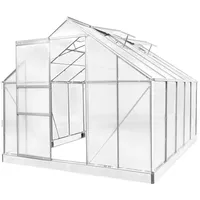 Brast Gewächshaus Aluminium Silber HKP 6 mm 7,75 m2