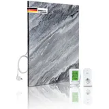 Marwona 500 Watt Naturstein Infrarotheizung mit Digitalthermostat - Wandheizung - Germany - Qarama - Grau