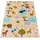KADIMA DESIGN Kinderteppich Waschbar, mit Safari‐Straßen‐Muster, Mehrfarbig 80 x 150 cm