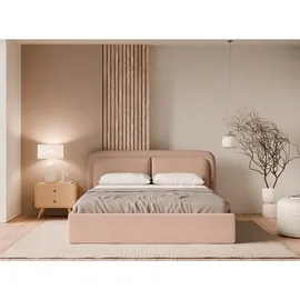 FEDVE Polsterbett, Braun, Textil, 140x200 cm, Schlafzimmer, Betten, Polsterbetten