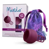 Merula Cup galaxy (violett) - One size Menstruationstasse aus medizinischem Silikon