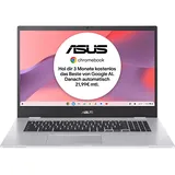 Asus Chromebook CX1700CKA-AU0101, Chromebook, mit 17,3 Zoll Display, Intel® Celeron® N4500 Prozessor, 8 GB RAM, 128 eMMC, UHD Graphics, Silber, Google ChromeOS