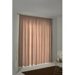 Vorhang ADAM "Uni Collection" Gr. 2, braun, B:145cm H:175cm, Jacquard, Baumwolle (Bio-Baumwolle), Gardinen, nachhaltig