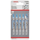 Bosch Professional BIM Stichsägeblatt T 121 AF Speed for Metal T121AF, 5er-Pack (2608636699)