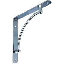 MS Beschläge Chrom glänzend Regalkonsole Montagewinkel Regalwinkel 220x220mm