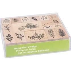 HEYDA Stempelset Holz Zweige VE=3x16 Stempel