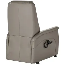 Hukla Sessel Dean Leder 70 x 107 x 88 cm Grau elektrisch