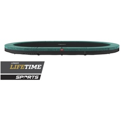 Berg Bodentrampolin BERG Trampolin InGround oval 520 x 345 cm grün ohne Netz Grand Favorit