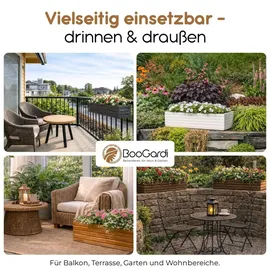 BooGardi Blumenkasten 64 x 20 x 14 cm Dunkelbraun