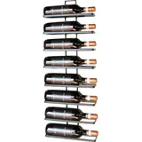 DanDiBo Ambiente DanDiBo Weinregal Metall Schwarz Wand 4-Wine erweiterbar Flaschenregal