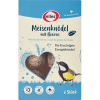 Elles Wildvogelfutter Meisenknödel mit Beeren ohne Netz 6 Stück