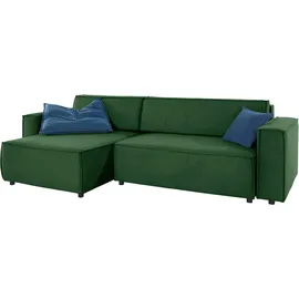 INOSIGN Ecksofa »Marva L-Form« incl. Bettfunktion und Bettkasten, Federkern