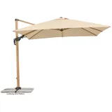 Schneider Schirme Rhodos Twist Woody 300 x 300 cm Natur