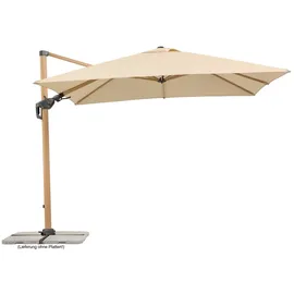 Schneider Schirme Rhodos Twist Woody 300 x 300 cm Natur