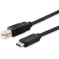 Equip 12888207 USB Kabel 1 m USB 2.0 USB B USB C Schwarz
