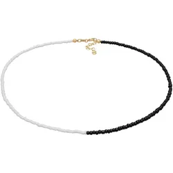 Elli Choker Glasperlen Ying Yang 925 Silber Ketten   Damen 
