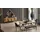 aea Stilvolles Möbelset Designer Holztisch 4x Polsterstühle Bank Konsole 100 x 76 x 190 cm Beige