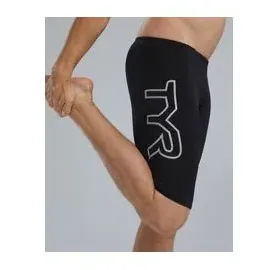 Tyr durafast elite solid Jammer-Badeanzug, Schwarz/Logo, 34 - 34