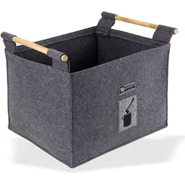 DEMA Filz Holzkorb Bregenz 45 x 41 x 34 cm grau