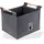 DEMA Filz Holzkorb Bregenz 45 x 41 x 34 cm grau