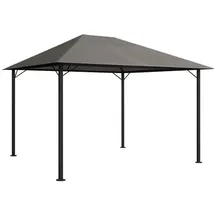 Quick Star Pavillon Nizza 4 x 3 m inkl. 4 Seitenteile Taupe/Beigegrau