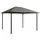 Quick Star Pavillon Nizza 4 x 3 m inkl. 4 Seitenteile Taupe/Beigegrau