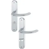 HOPPE Langschildgarnitur Alu.F1 grau 1138/273P