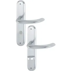 HOPPE Langschildgarnitur Alu.F1 grau 1138/273P