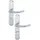 HOPPE Langschildgarnitur Alu.F1 grau 1138/273P